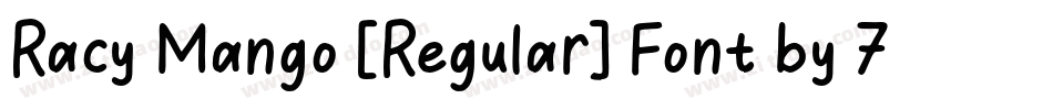 Racy Mango [Regular] Font by 7NTypes字体转换
